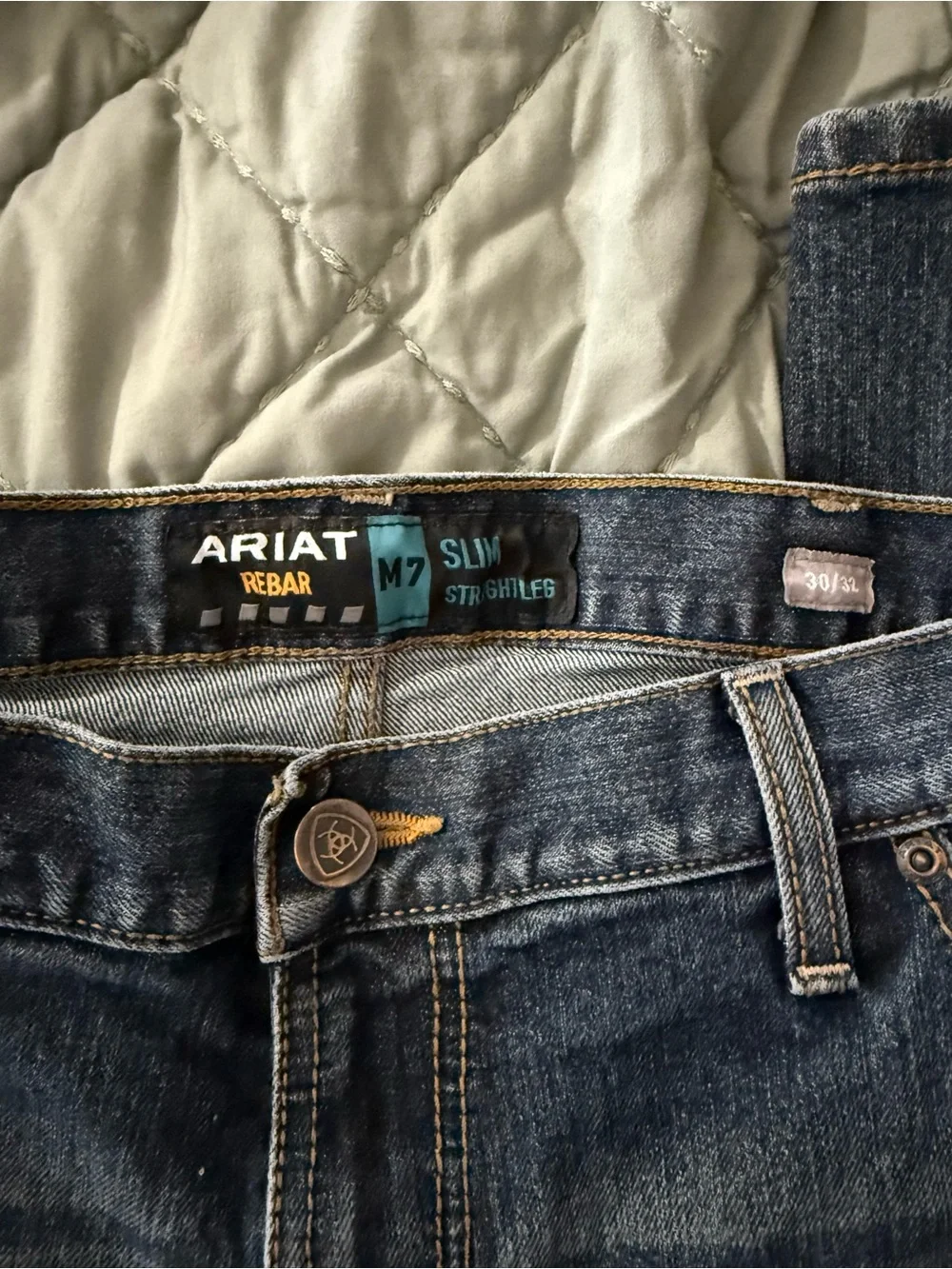 Ariat M7 Slim Straight Leg Blue Denim Jeans